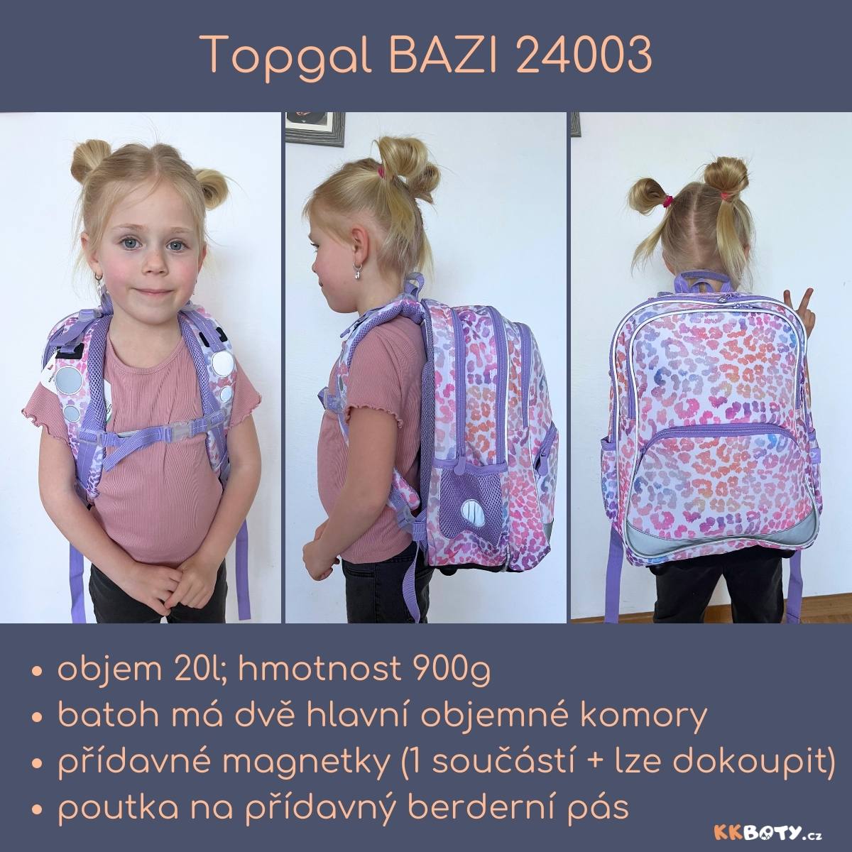 Školní batoh Topgal BAZI 24003